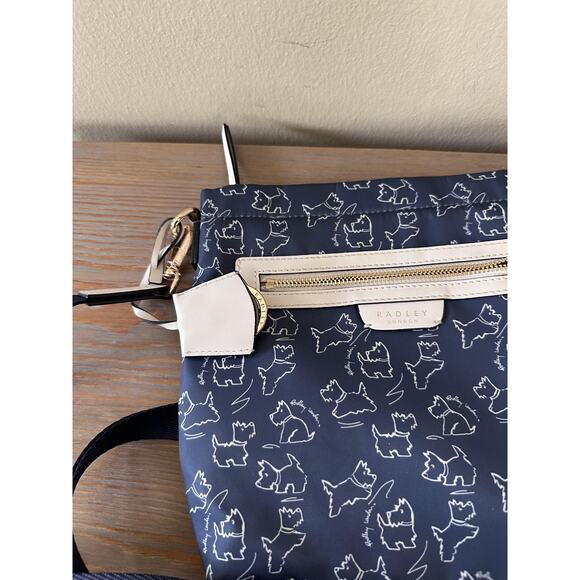 Radley London Crossbody Bag Womens Blue Dog Print Maple Cross Responsible Eco - Picture 3 of 10